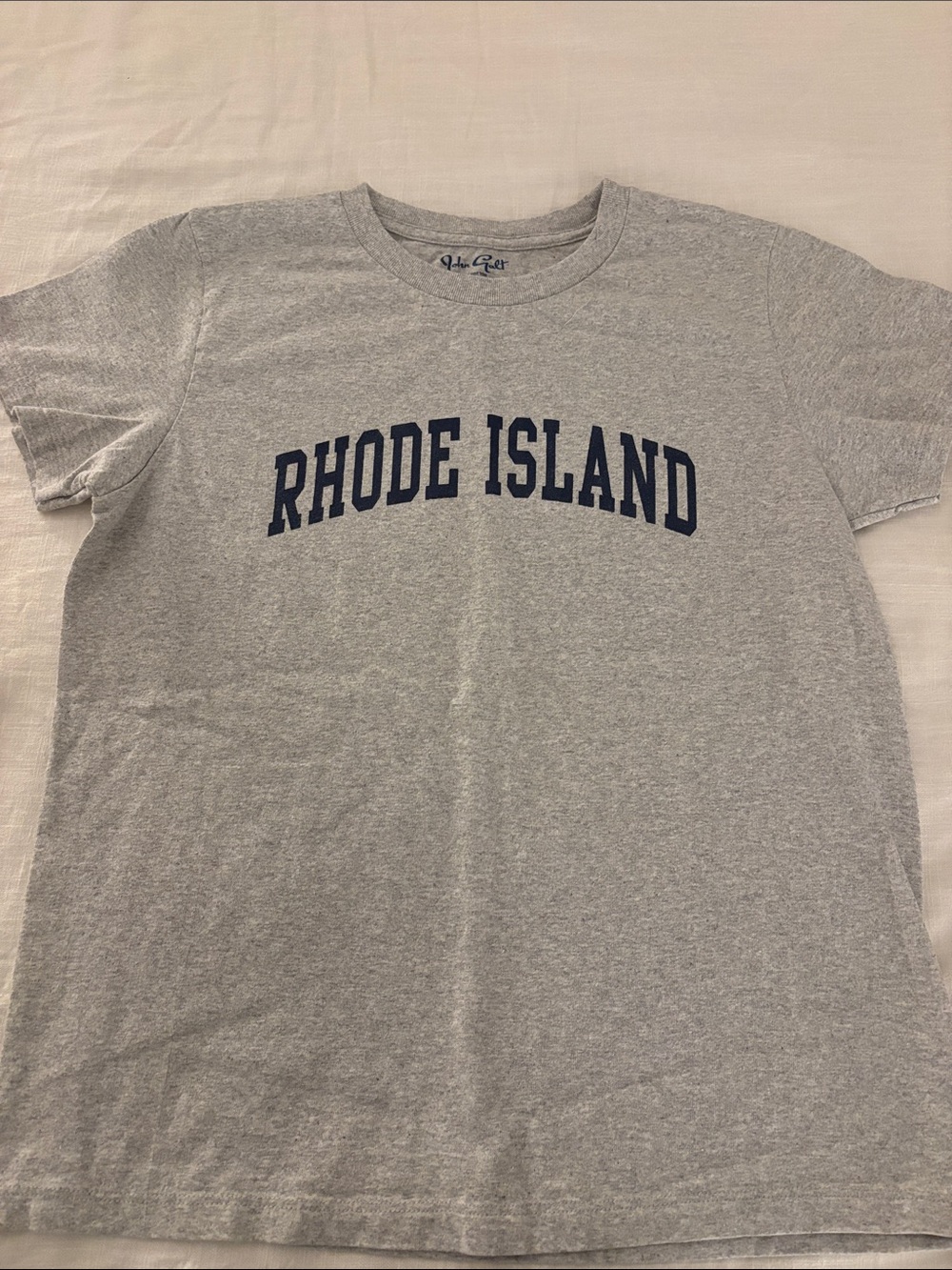 Brandy Melville Gray Tee with Navy Print